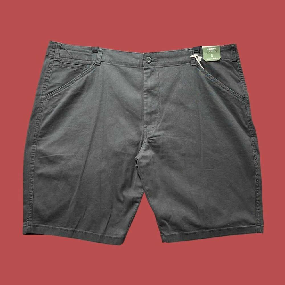 Mutual Weave - Men's 10" Inseam Canvas Walking Shorts - Pirate Black - 42